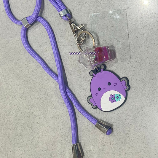 Phone lanyard crossbody - PURPLE squishmallow